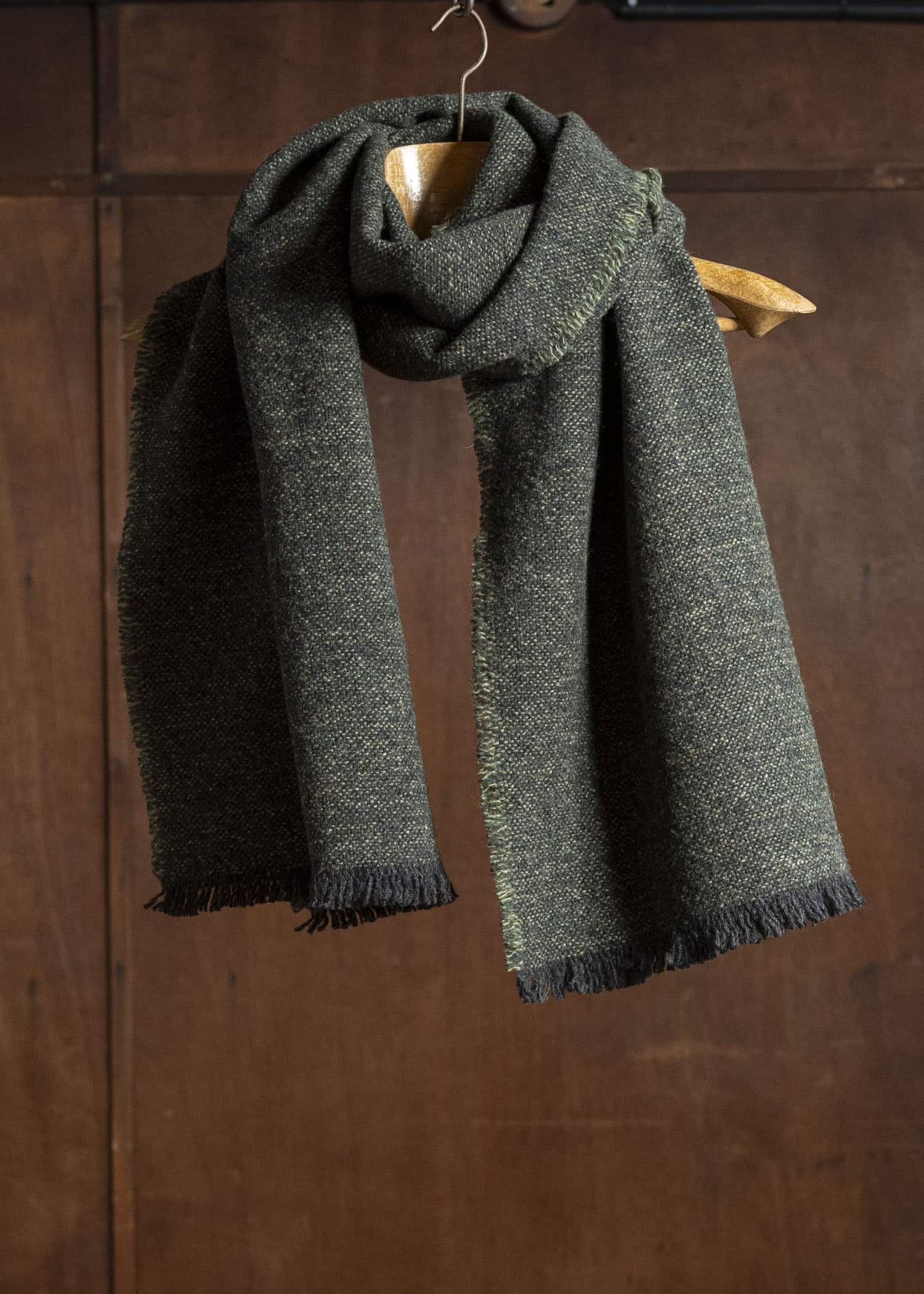 YOKO SAKAMOTO Wool Long Scarf YS-SCARF-LONG-WO OLIVE