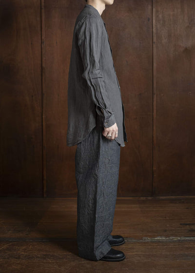 amachi. Side Slit Shirt AY00-7-3 Stone Gray