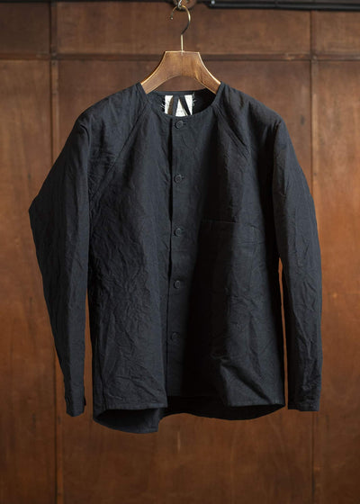 unkruid Writers Shirt black french suiting cloth