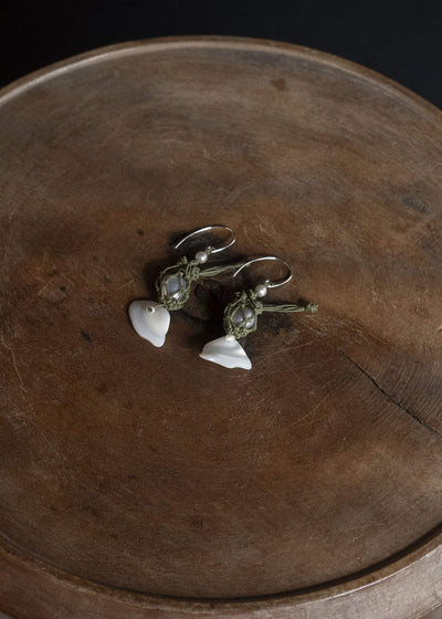 Peng Tai Net Earring Moss P25F10-3