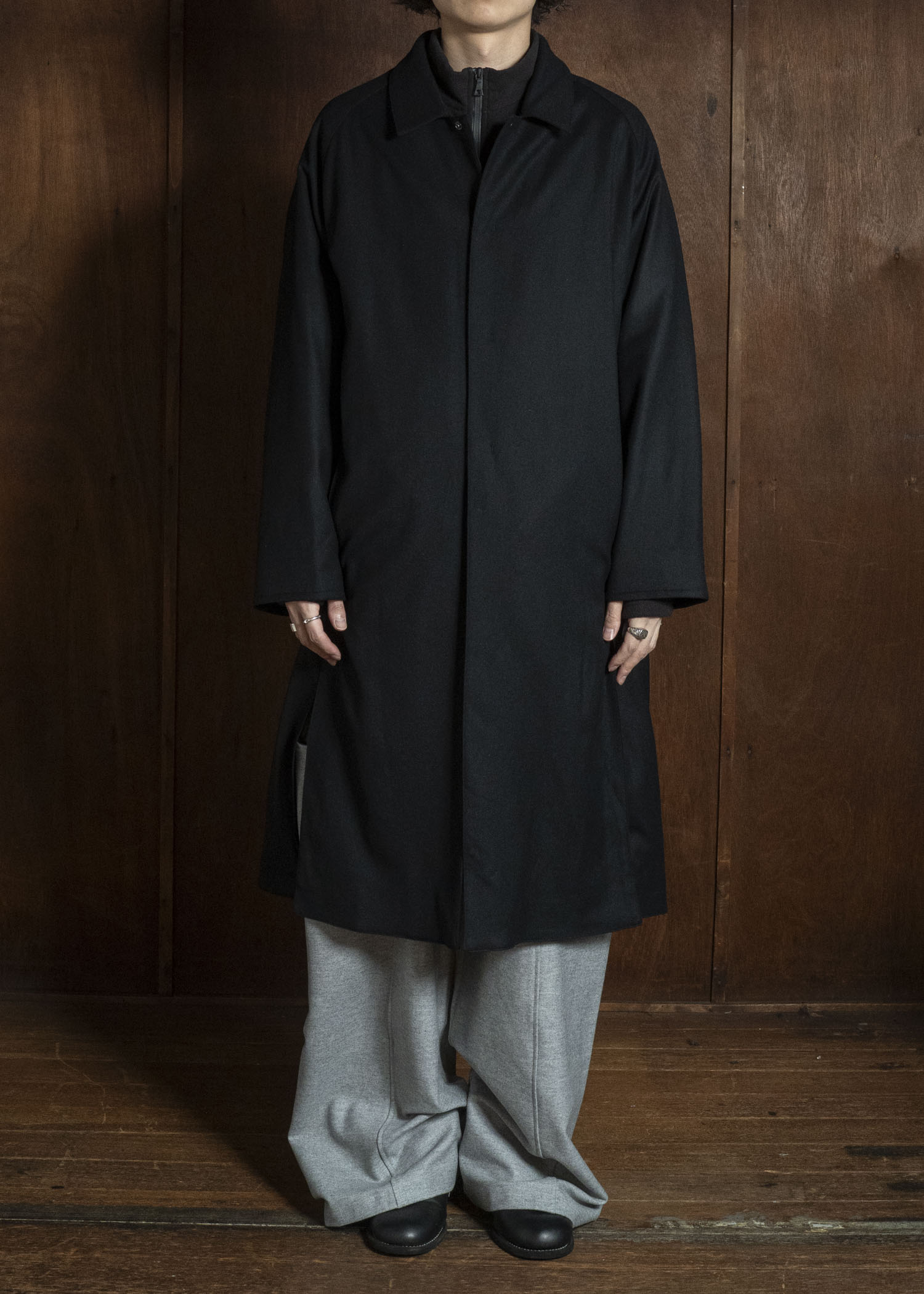 OPPOSE DUALITY OD1014COA-26AW Mac Coat Wool Black