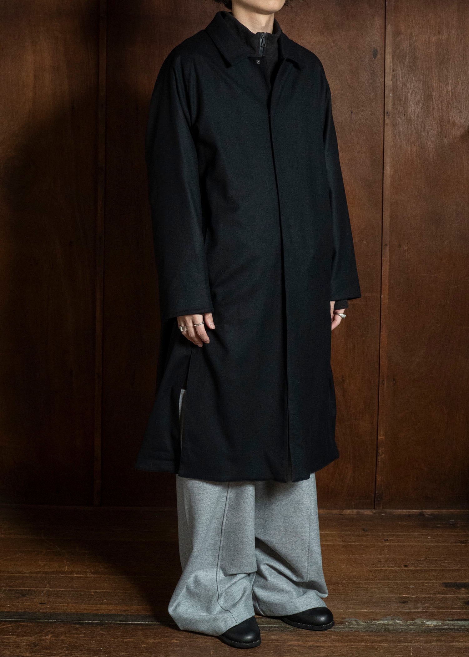 OPPOSE DUALITY OD1014COA-26AW Mac Coat Wool Black