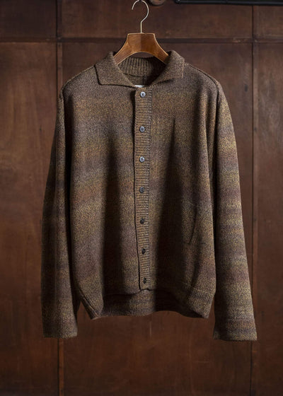 amachi. Gradation TOR Cardigan AY17K-4081 Red Brown