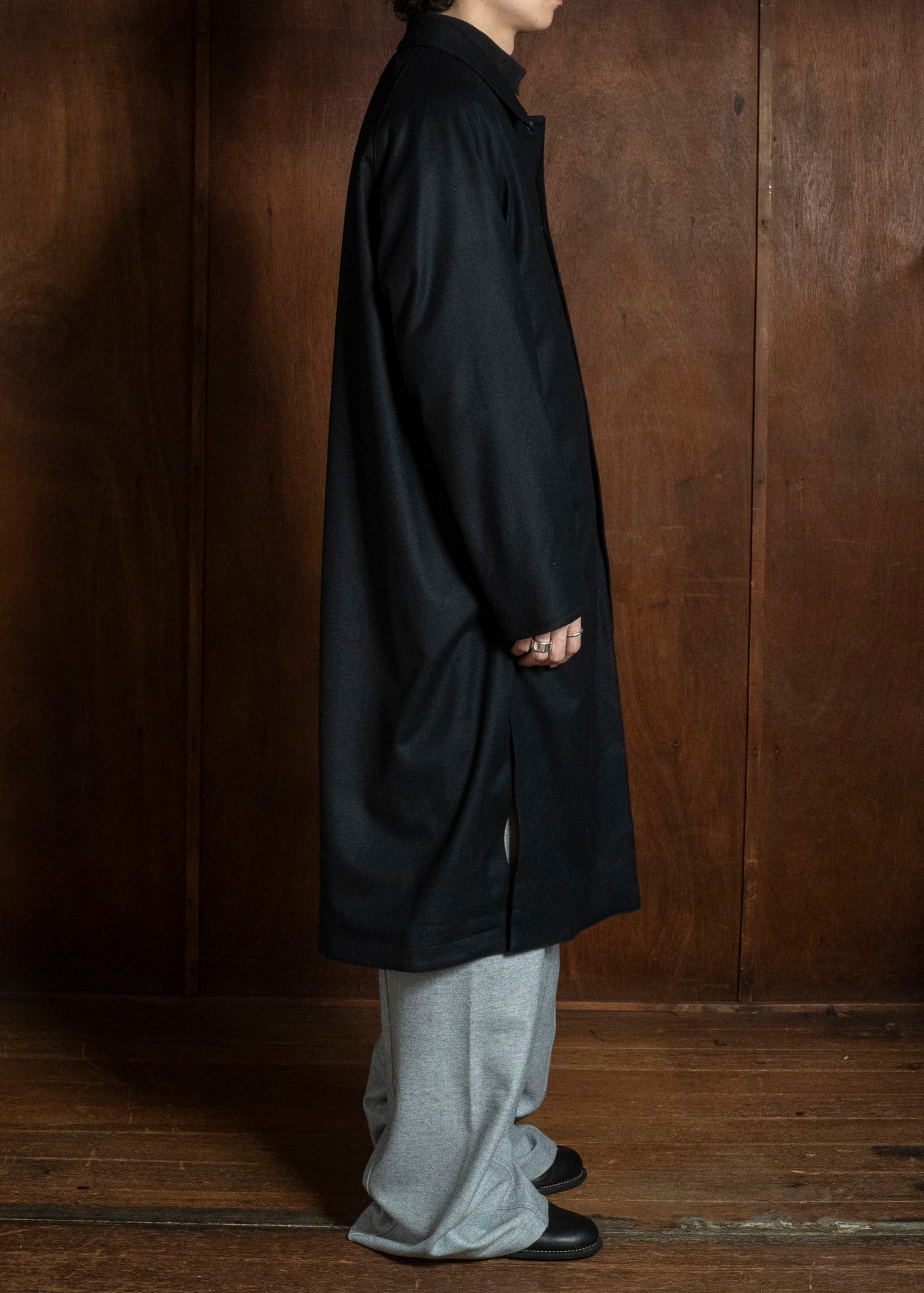 OPPOSE DUALITY OD1014COA-26AW Mac Coat Wool Black