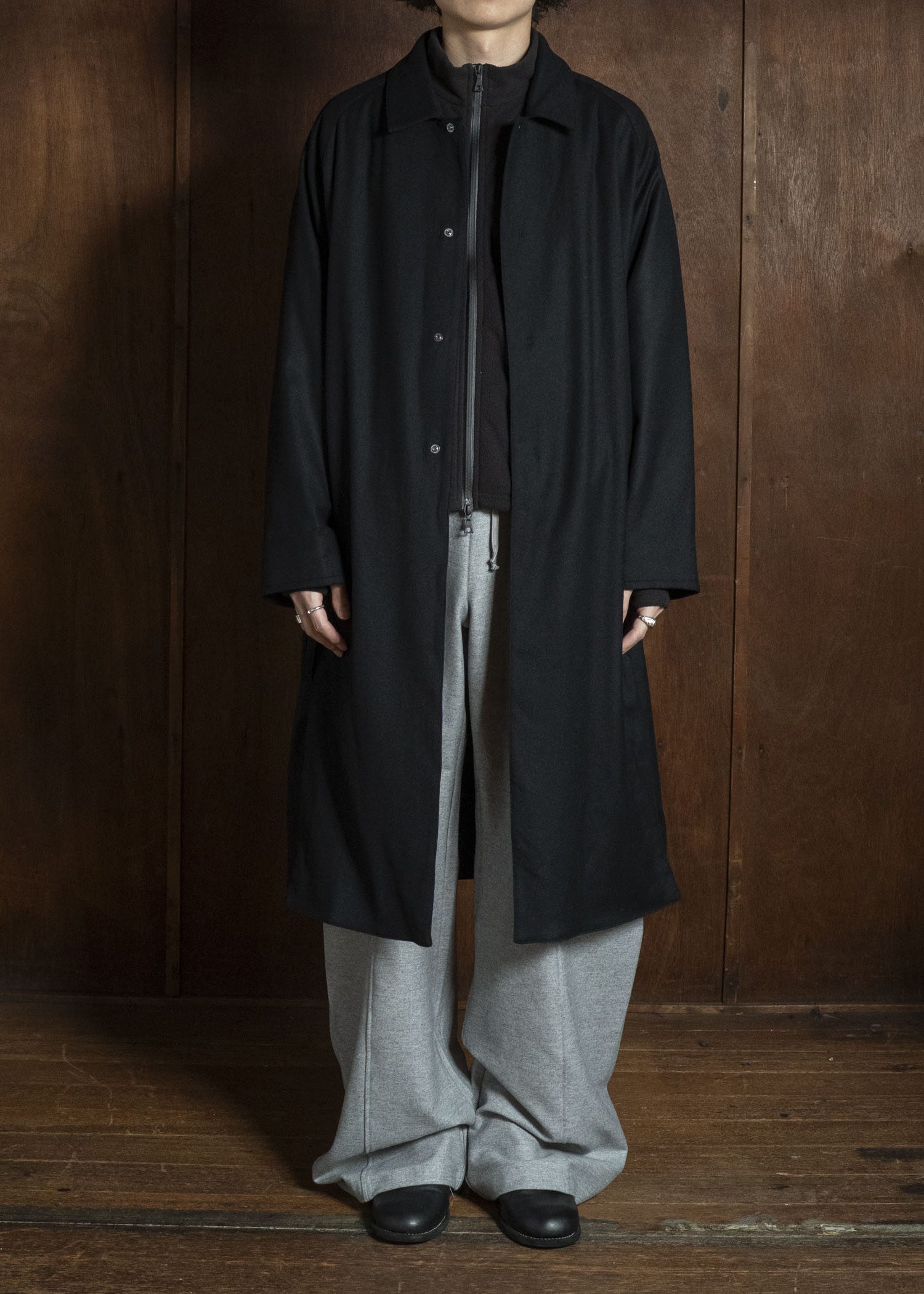 OPPOSE DUALITY OD1014COA-26AW Mac Coat Wool Black
