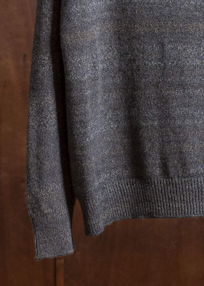 amachi. Gradation High Neck Knit AY17K-4077 Gray Beige