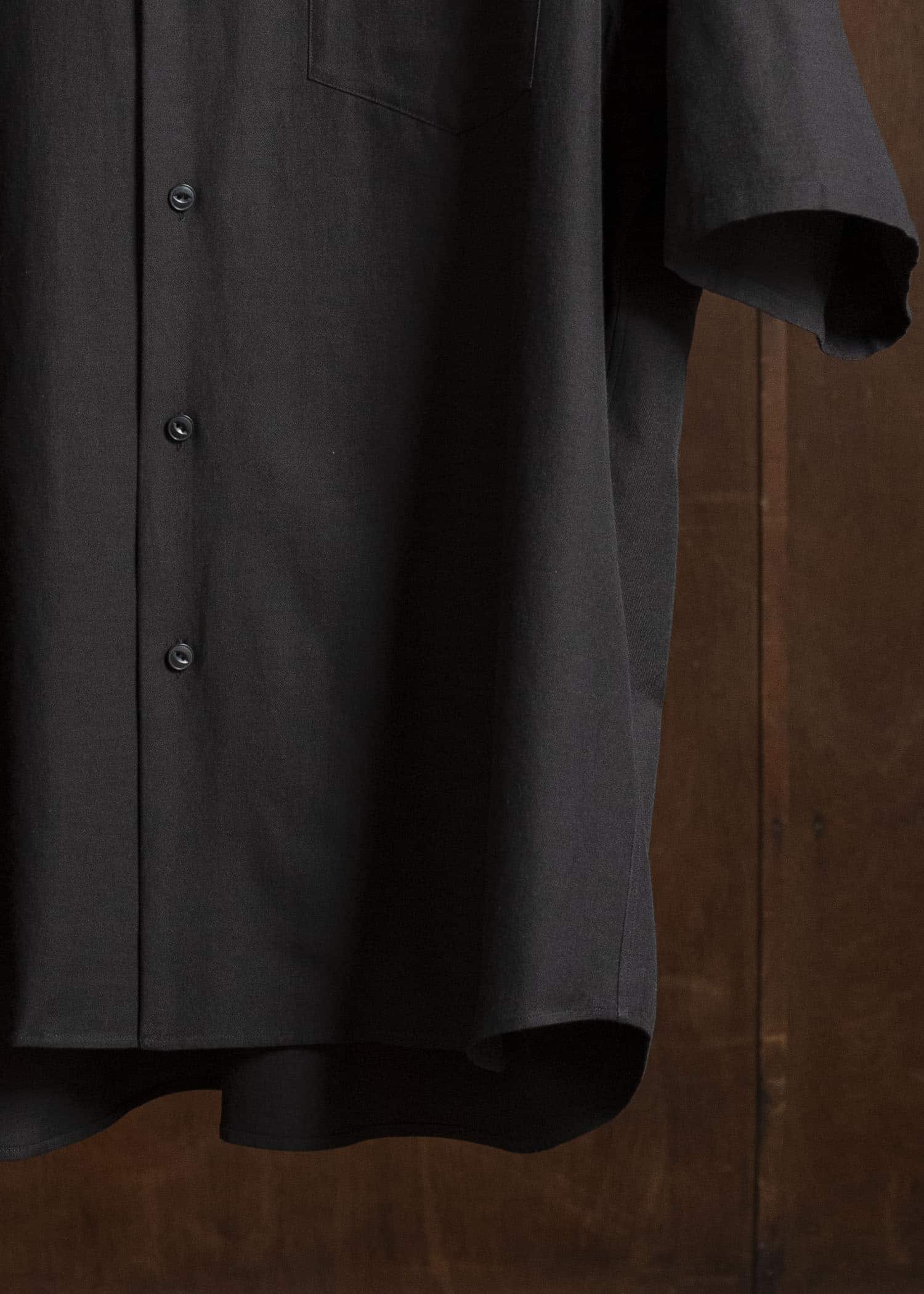 YOKO SAKAMOTO YS-26SS-49-BROWN Open Collar S/S Shirt BROWN