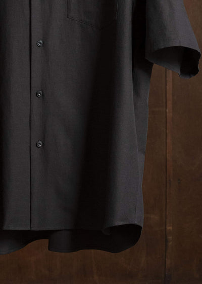 YOKO SAKAMOTO YS-26SS-49-BROWN Open Collar S/S Shirt BROWN