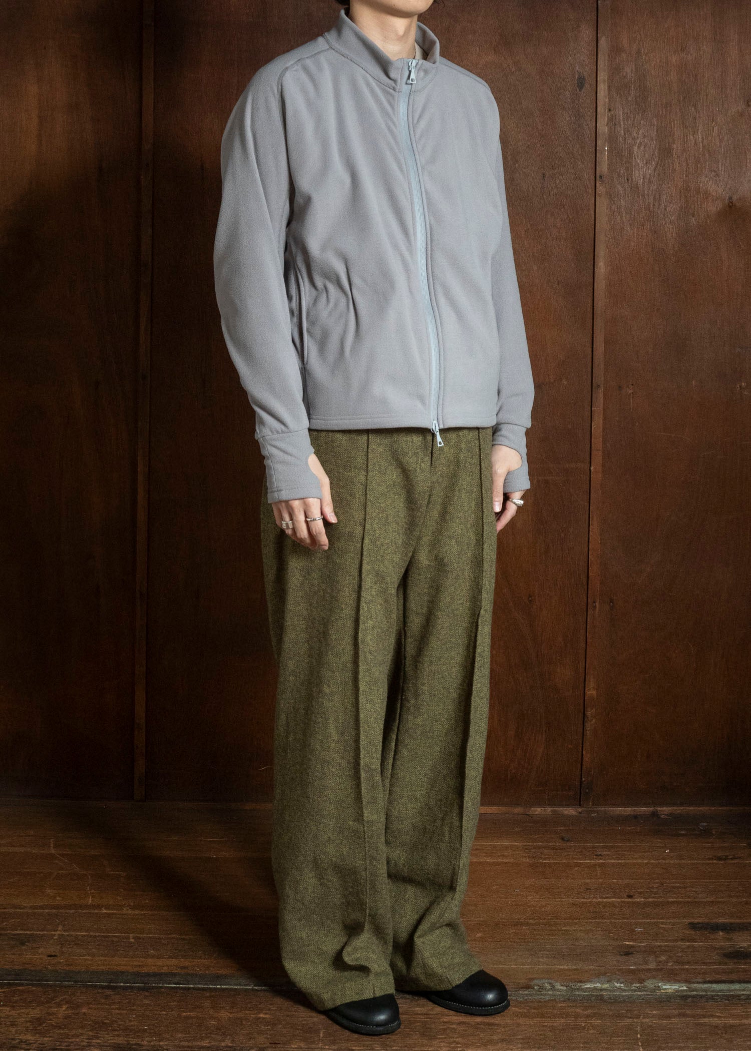 OPPOSE DUALITY LIMITED-26AW Zip Top Wave Fleece （V.O.F別注） Gray
