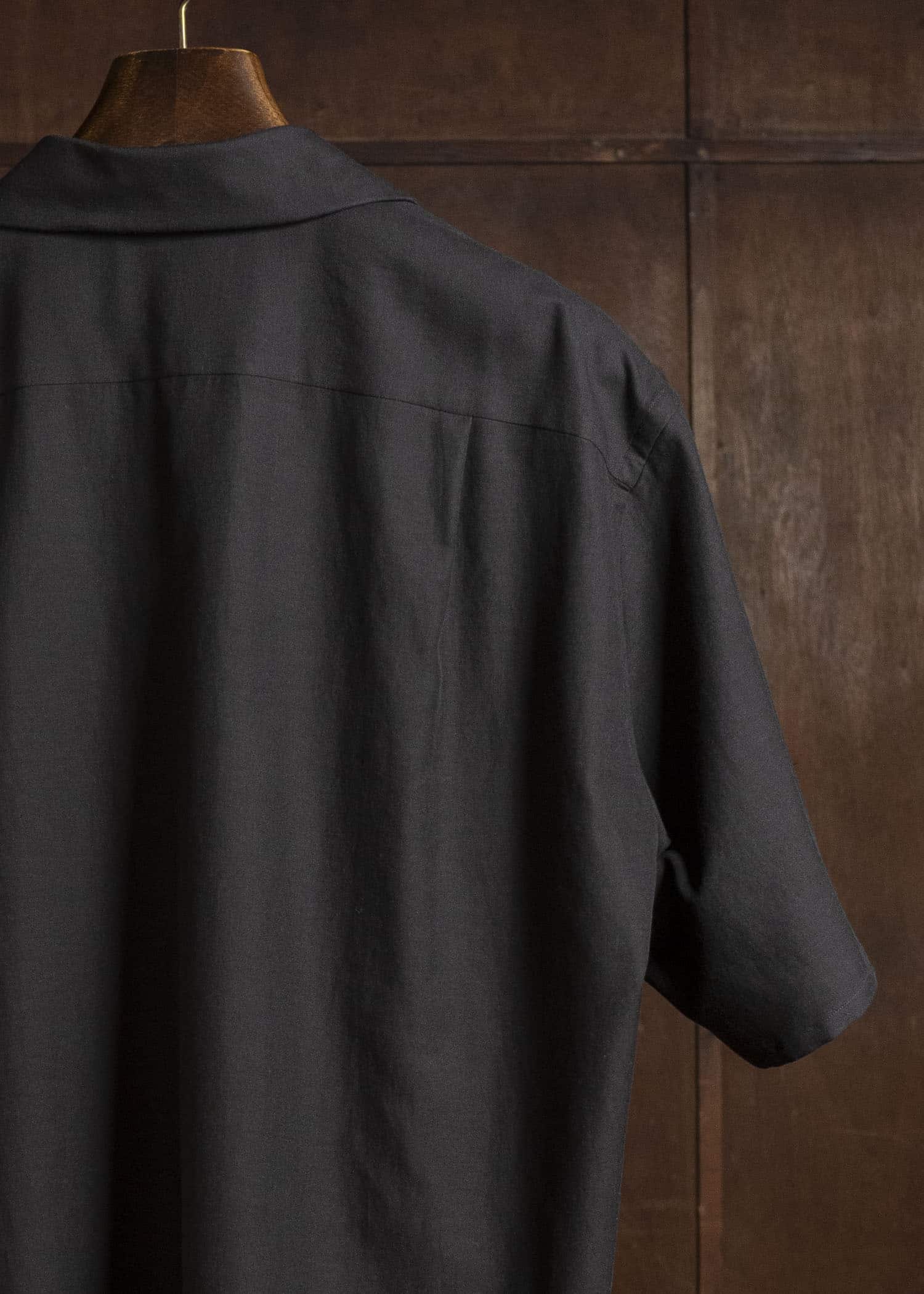YOKO SAKAMOTO YS-26SS-49-BROWN Open Collar S/S Shirt BROWN