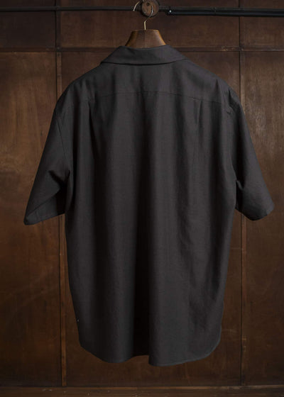YOKO SAKAMOTO YS-26SS-49-BROWN Open Collar S/S Shirt BROWN