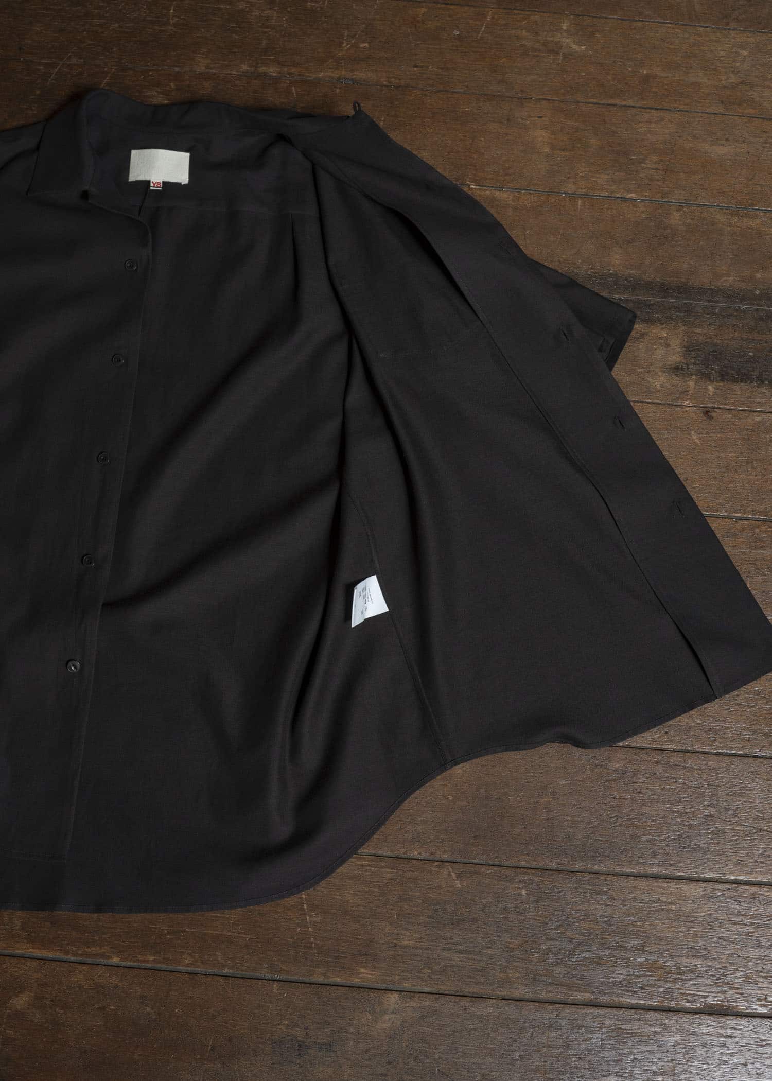 YOKO SAKAMOTO YS-26SS-49-BROWN Open Collar S/S Shirt BROWN