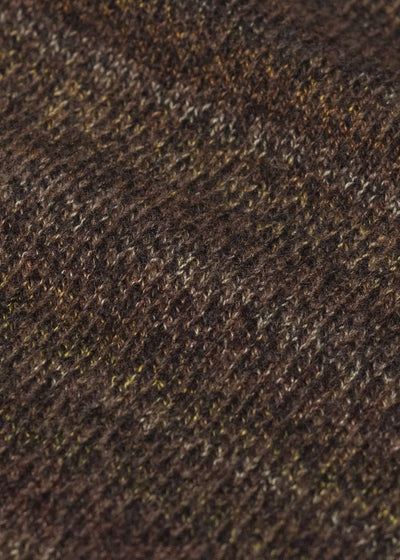 amachi. Gradation High Neck Knit AY17K-4077 Red Brown