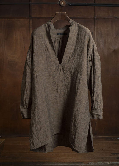 KLASICA SH-045 NEO STAND COLLAR PULL OVER SAFRON