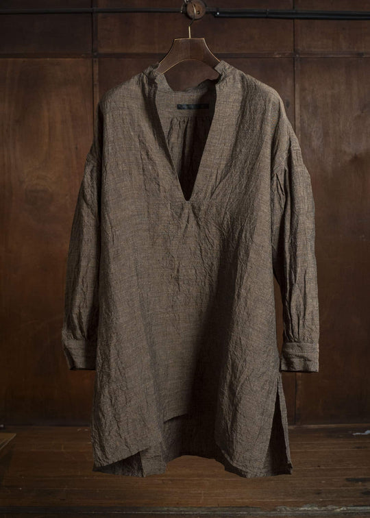 KLASICA SH-045 NEO STAND COLLAR PULL OVER SAFRON