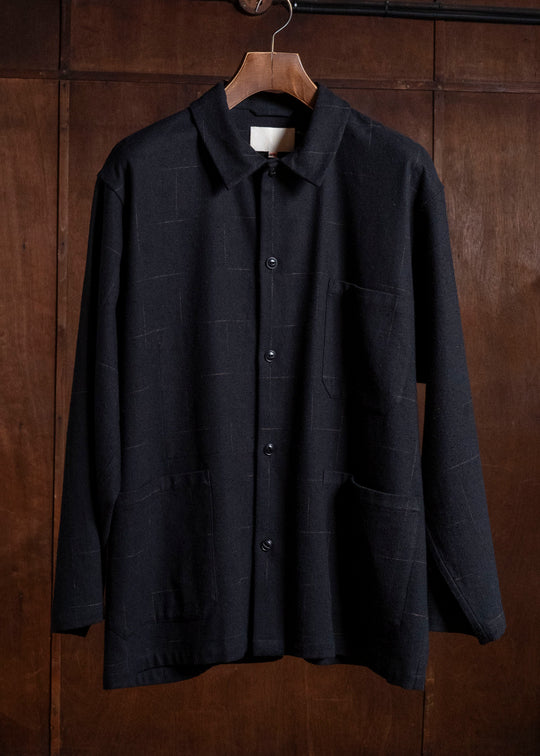YOKO SAKAMOTO YS-26AW-60-BLACK Work Shirt BLACK