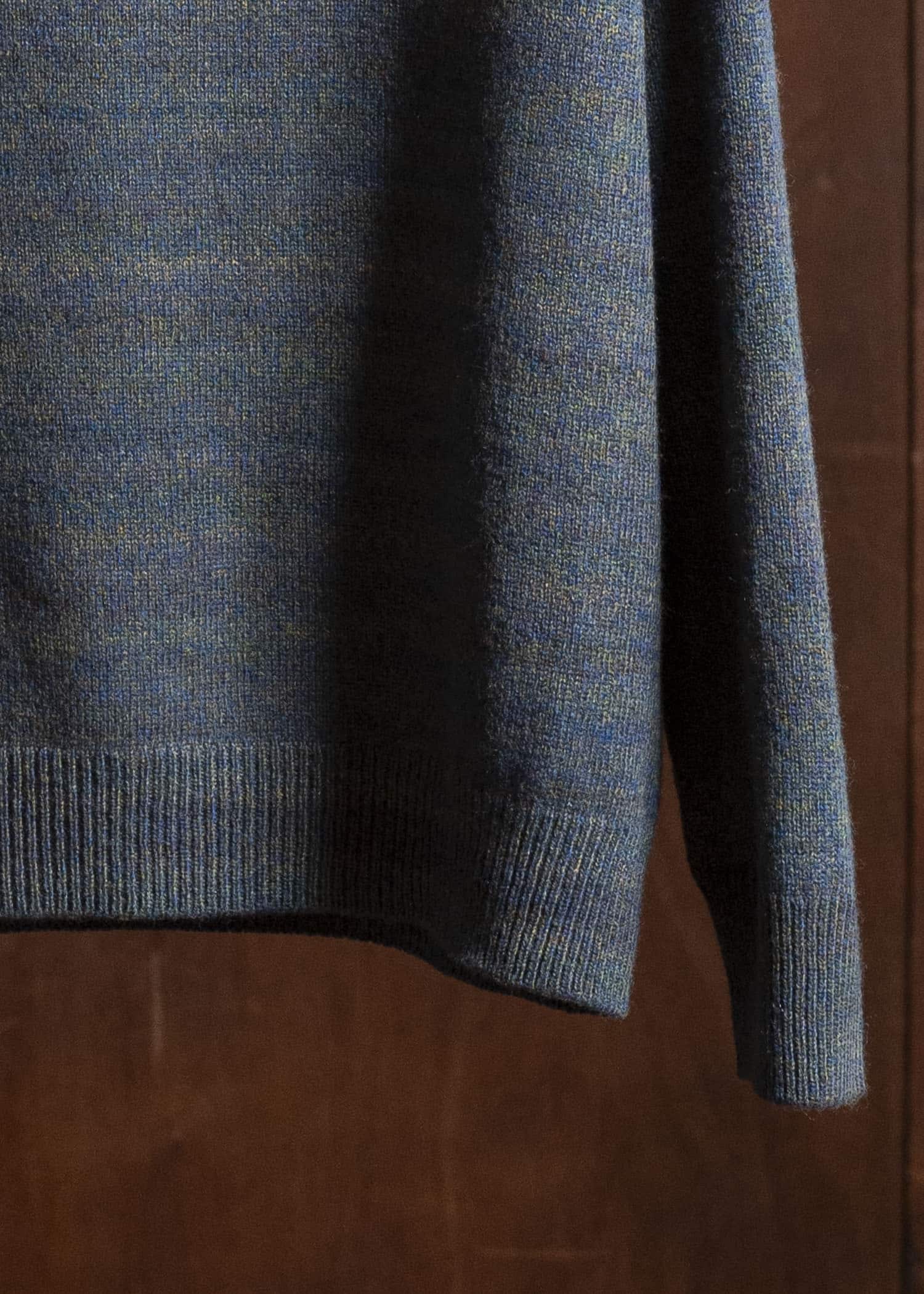 amachi. Gradation High Neck Knit AY17K-4077 Blue Green