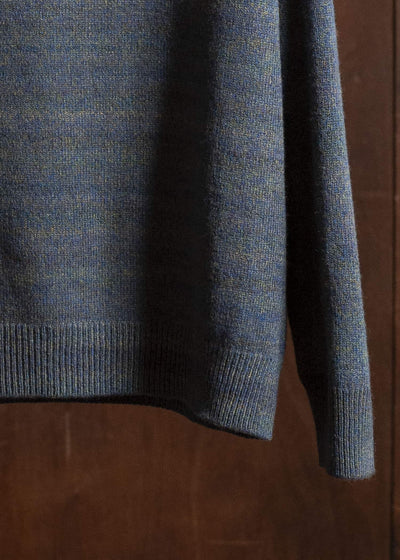 amachi. Gradation High Neck Knit AY17K-4077 Blue Green