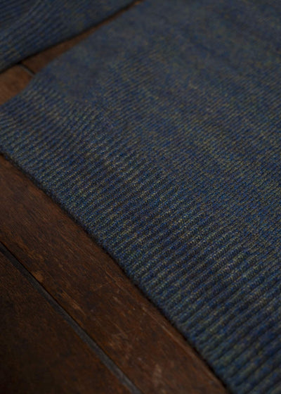 amachi. Gradation High Neck Knit AY17K-4077 Blue Green