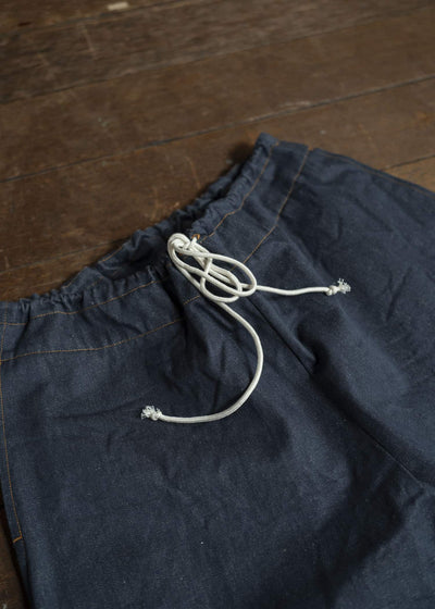unkruid Gardening Trousers steel blue recycled organic selvedge denim