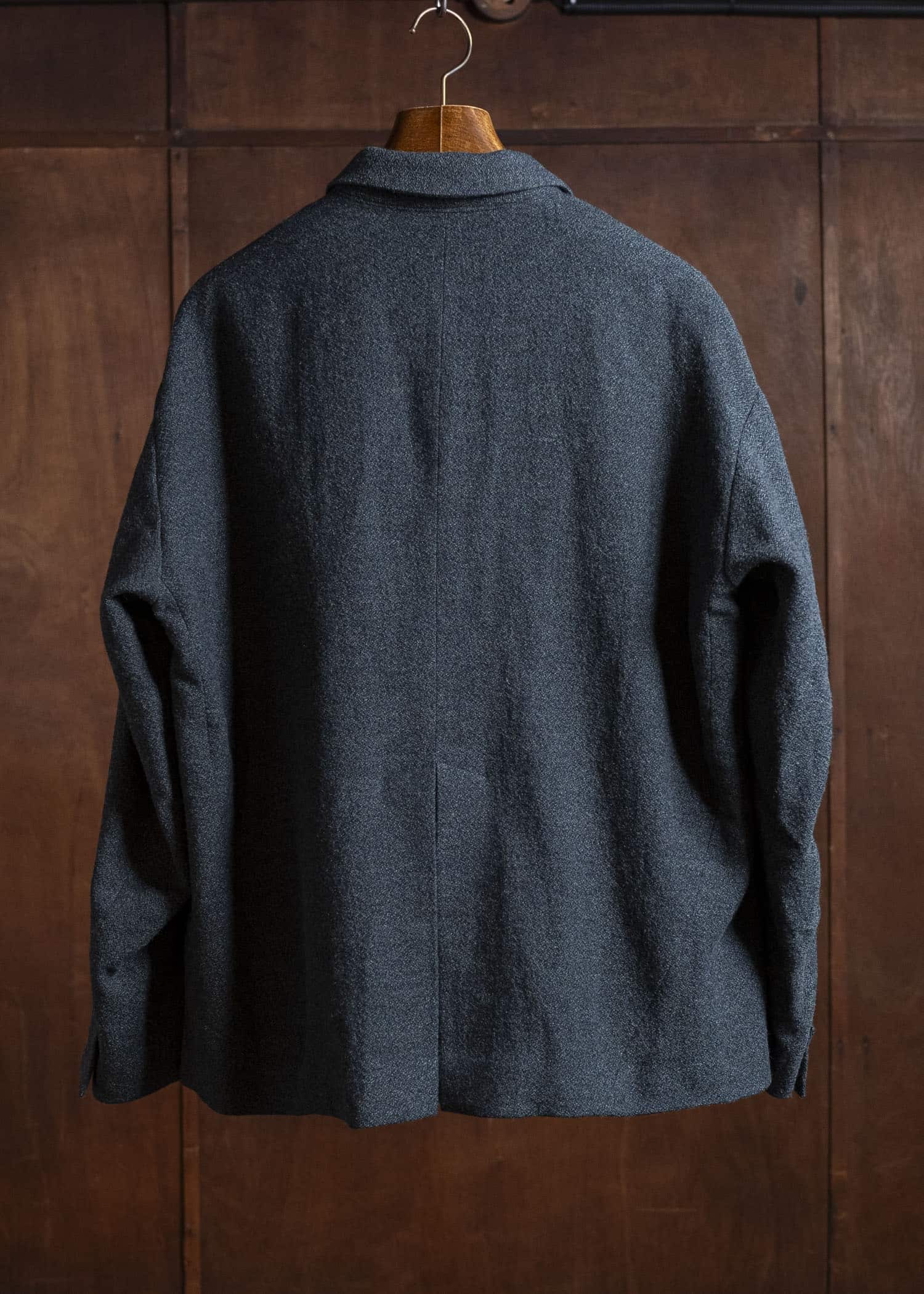 amachi. Elavation Jacket - AD[ Silver button ] AY17J-2095-AD Dark Blue Green