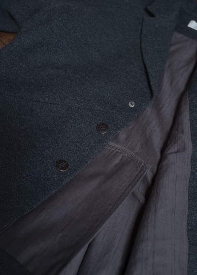 amachi. Elavation Jacket - AD[ Silver button ] AY17J-2095-AD Dark Blue Green