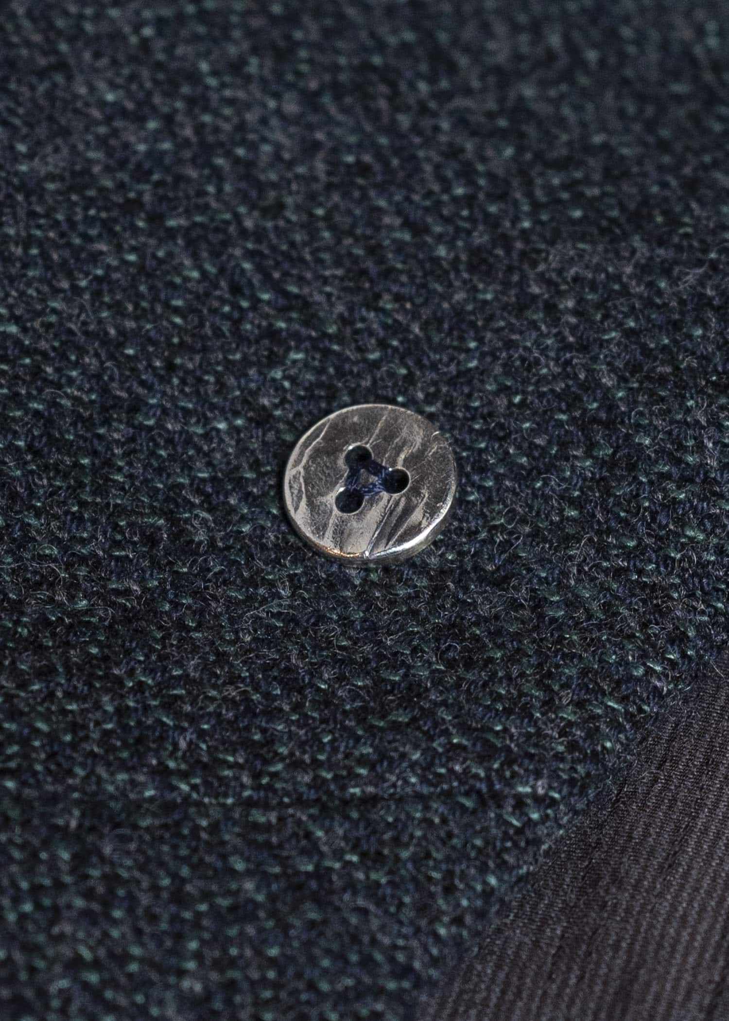 amachi. Elavation Jacket - AD[ Silver button ] AY17J-2095-AD Dark Blue Green