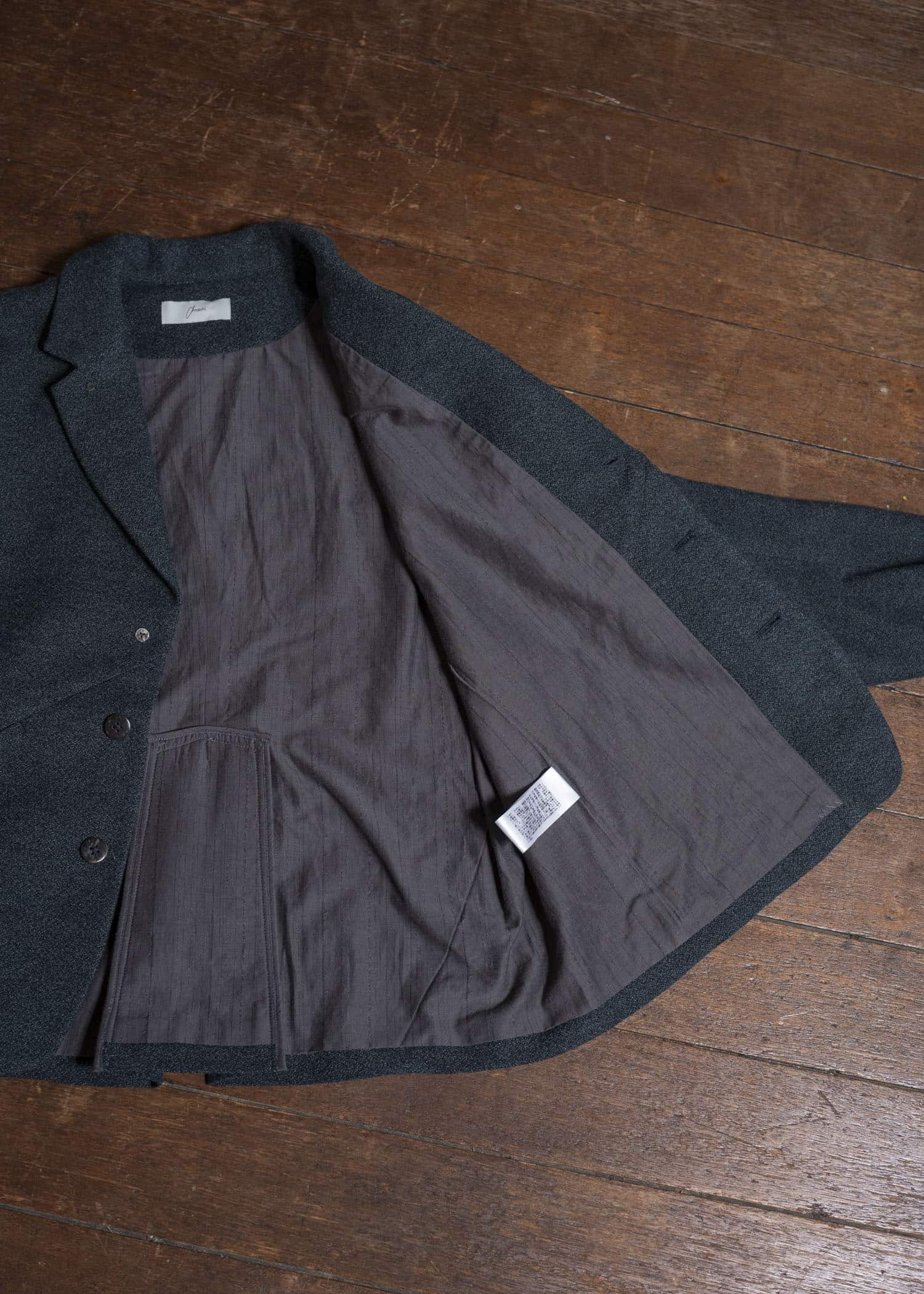 amachi. Elavation Jacket - AD[ Silver button ] AY17J-2095-AD Dark Blue Green