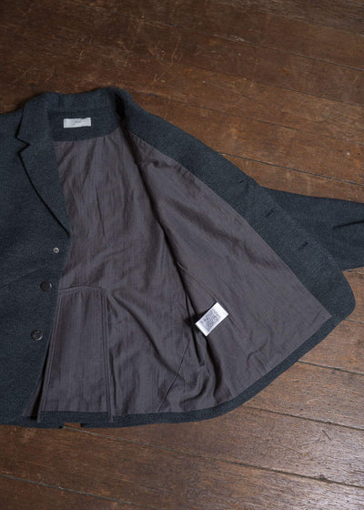 amachi. Elavation Jacket - AD[ Silver button ] AY17J-2095-AD Dark Blue Green