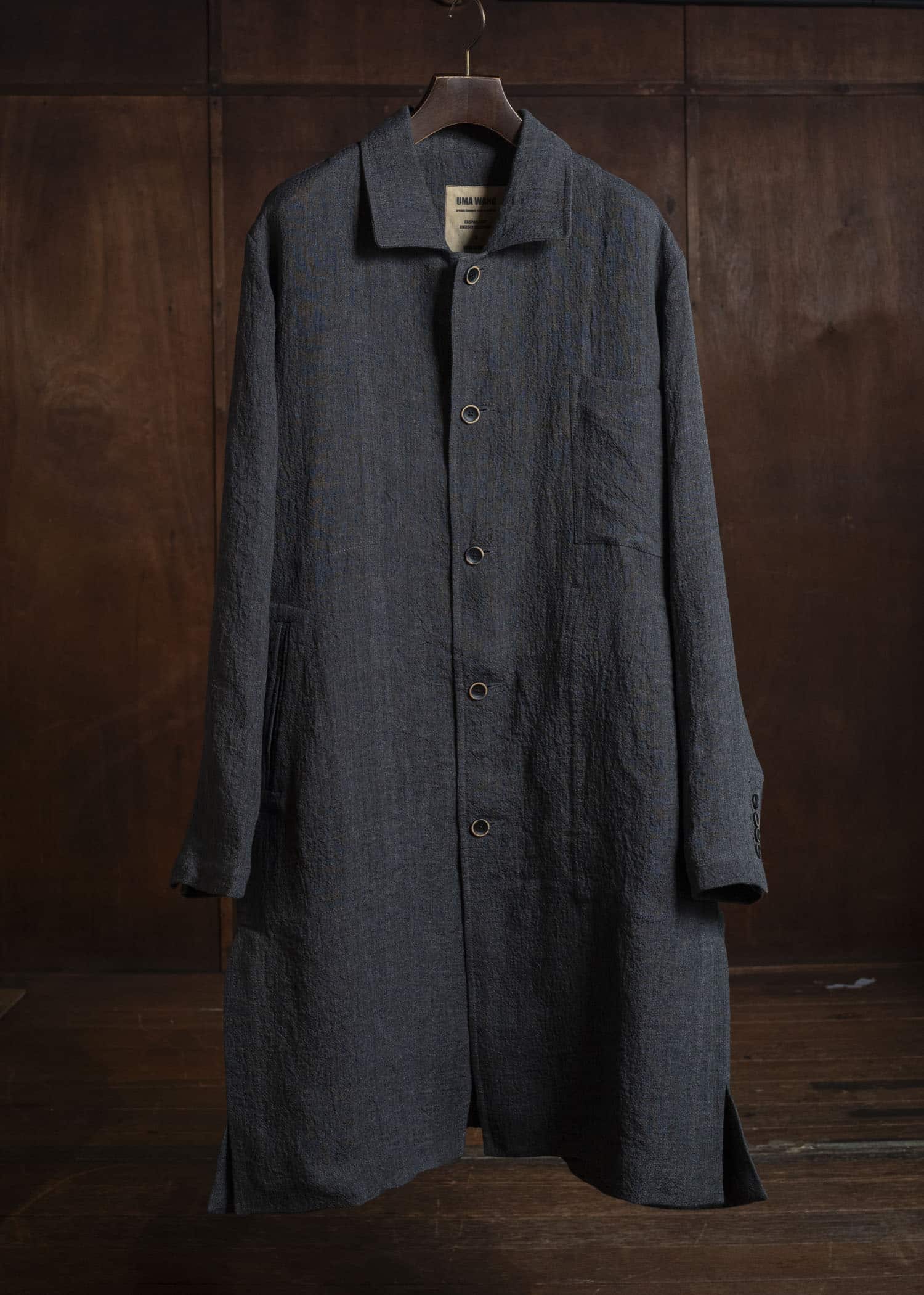 UMA WANG S6/M/UM8501 CASPAR COAT uw890 - dark grey