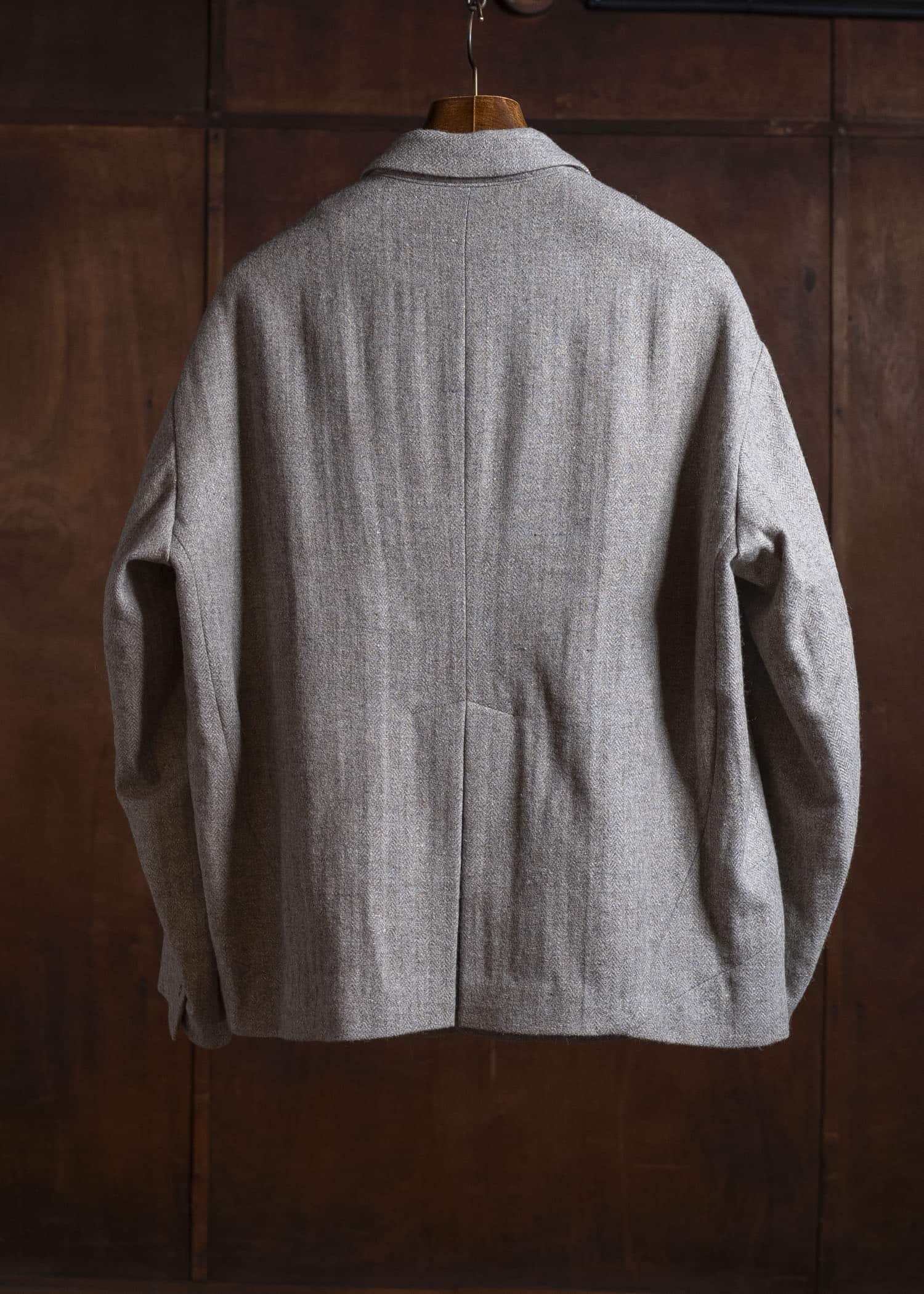 amachi. Elavation Jacket - HT[ Silver button ] AY17J-2095-HT Natural Brown