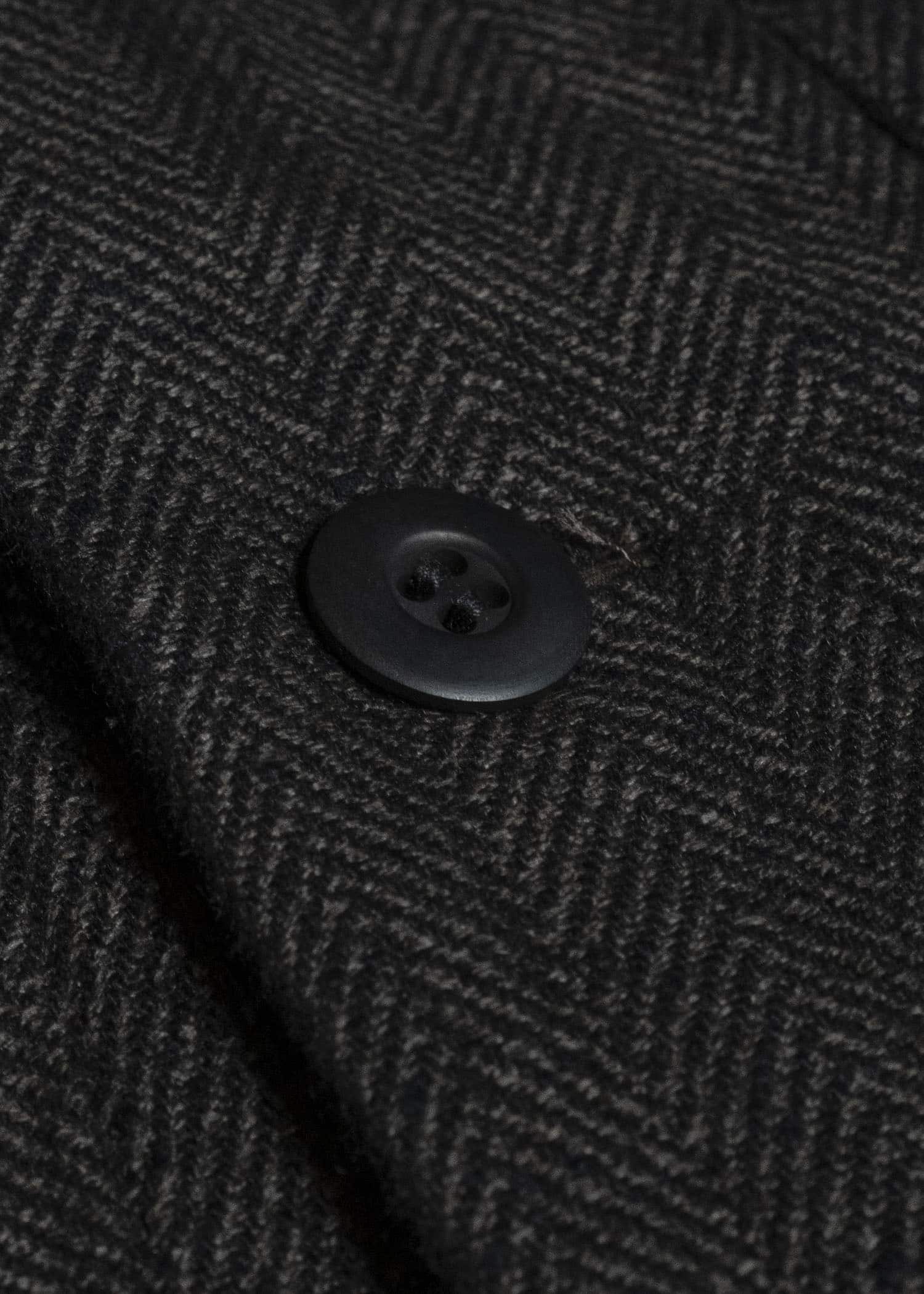 Jurgen Lehl J0164FJM521-95 ウールリネンシワ加工ブルゾン 黒茶