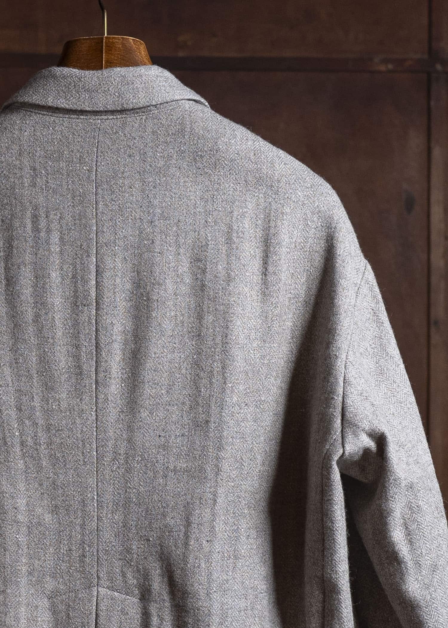 amachi. Elavation Jacket - HT[ Silver button ] AY17J-2095-HT Natural Brown