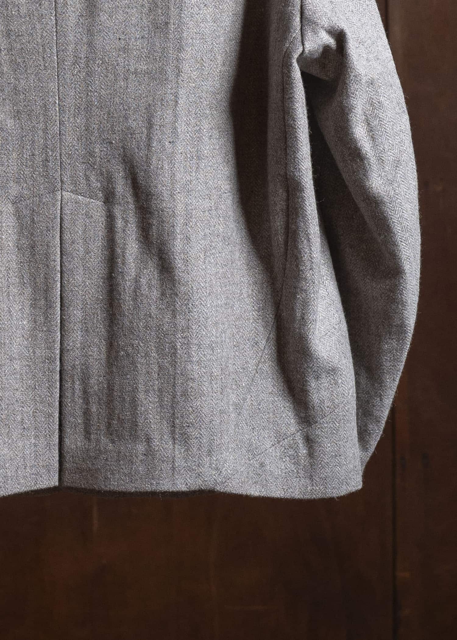 amachi. Elavation Jacket - HT[ Silver button ] AY17J-2095-HT Natural Brown