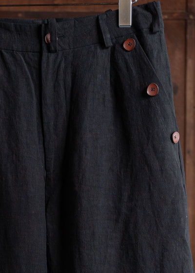 Peng Tai PTS24M07-1 HEM-ADJUSTABLE TROUSERS BLACK INK