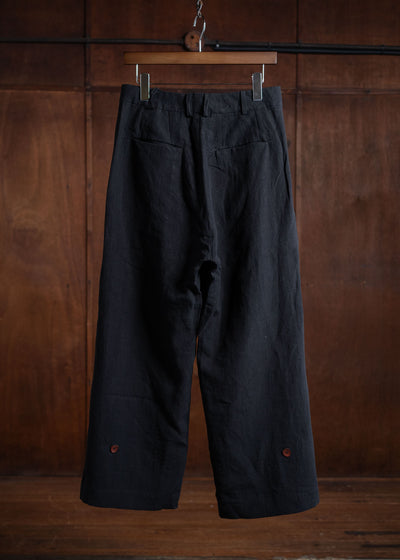 Peng Tai PTS24M07-1 HEM-ADJUSTABLE TROUSERS BLACK INK