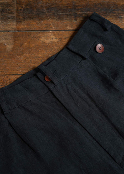 Peng Tai PTS24M07-1 HEM-ADJUSTABLE TROUSERS BLACK INK