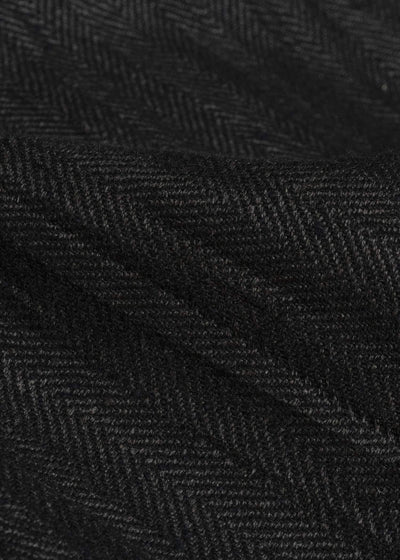 Jurgen Lehl J0164FPM522-95 ウールリネンシワ加工パンツ 黒茶