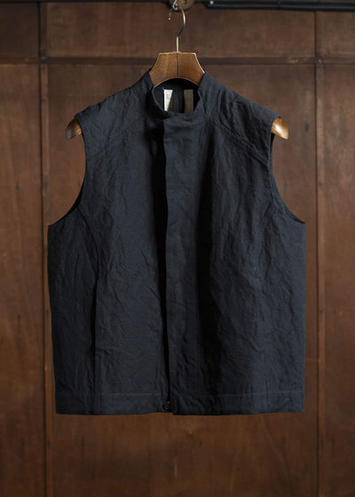 unkruid Cycling Vest black french suiting cloth
