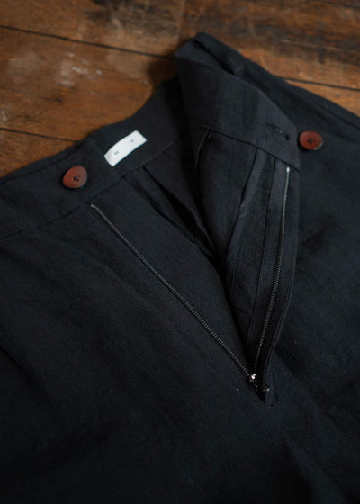 Peng Tai PTS24M07-1 HEM-ADJUSTABLE TROUSERS BLACK INK