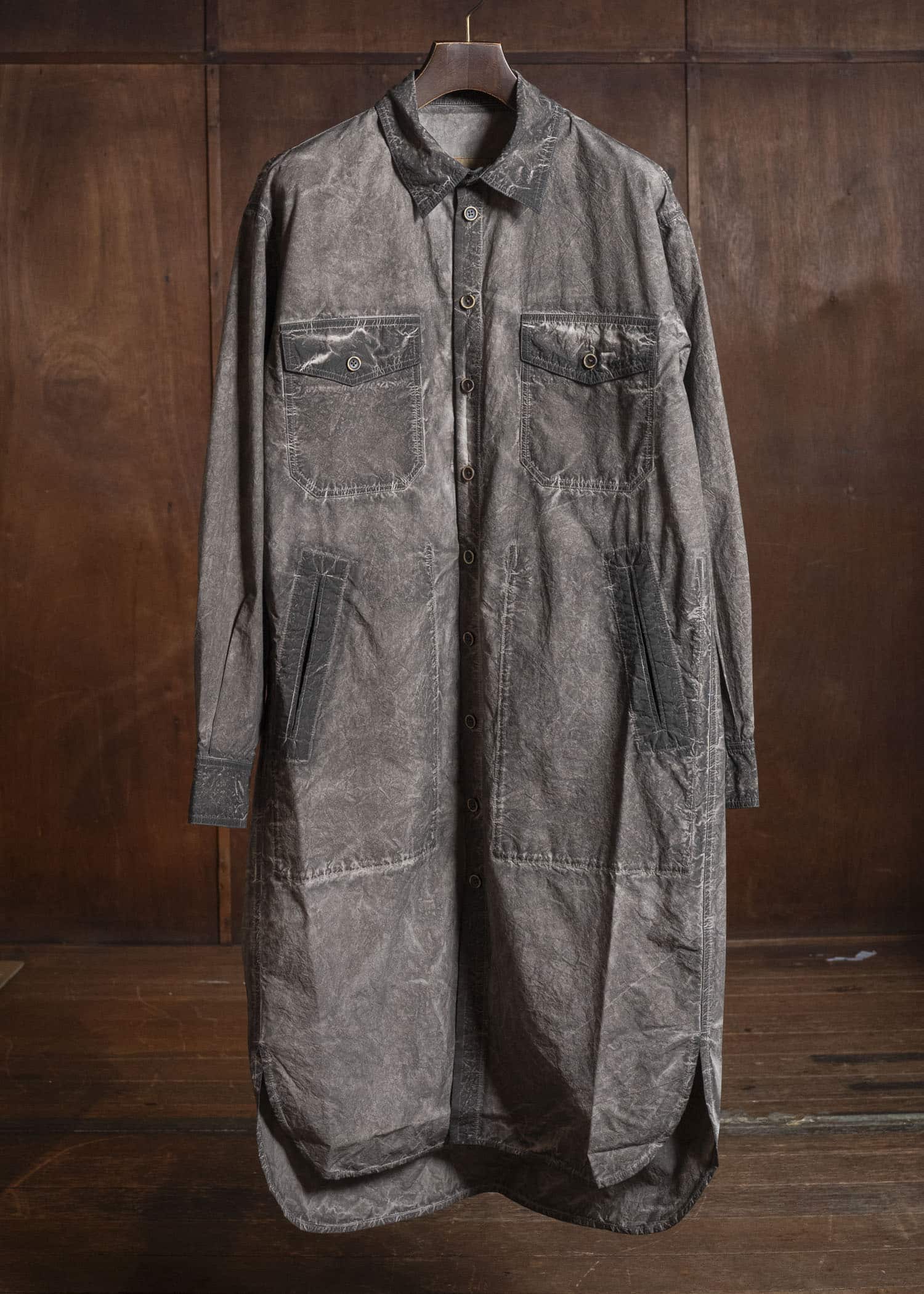 UMA WANG S6/M/UM1522 TREK TOP uw860 - grey brown