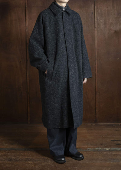 YOKO SAKAMOTO Bal Collar Coat YS-25AW-03 BLACK