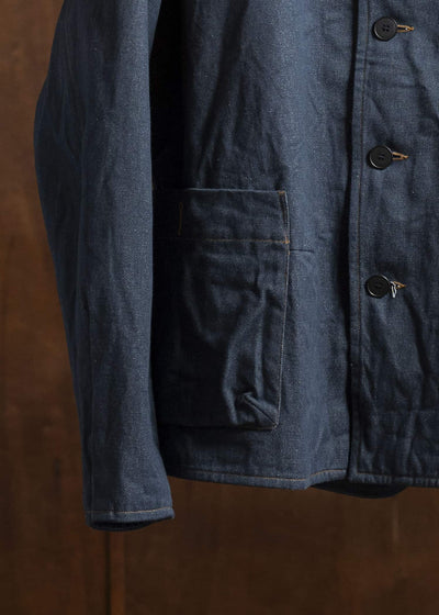 unkruid Pickers Jacket steel blue recycled organic selvedge denim