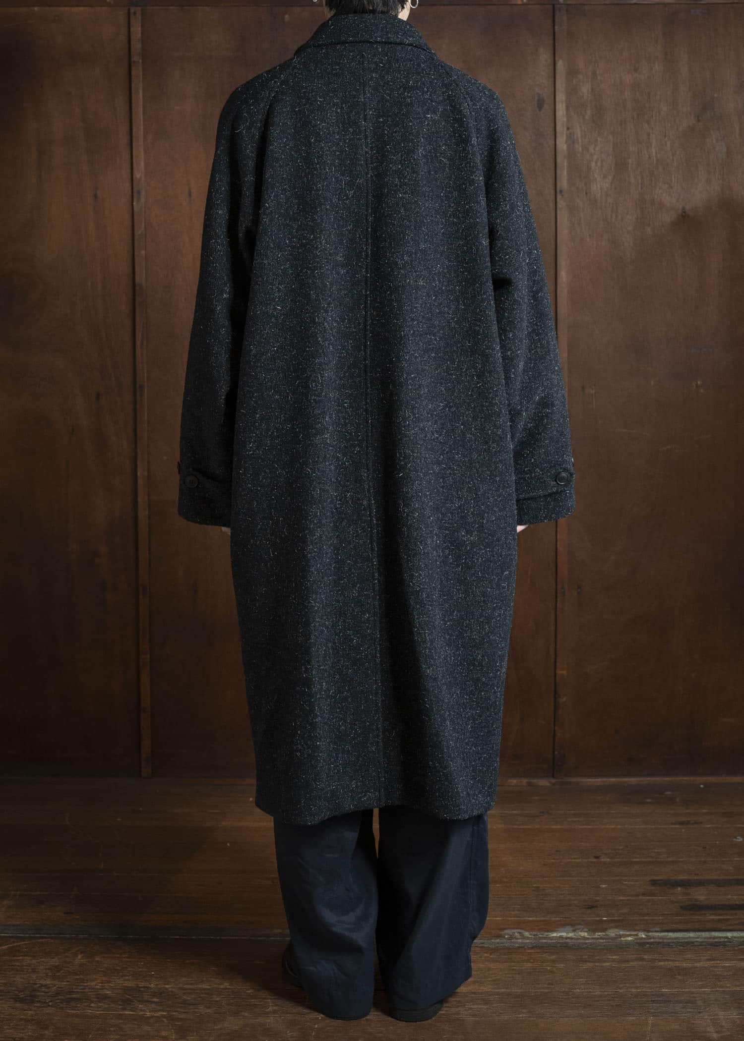 YOKO SAKAMOTO Bal Collar Coat YS-25AW-03 BLACK