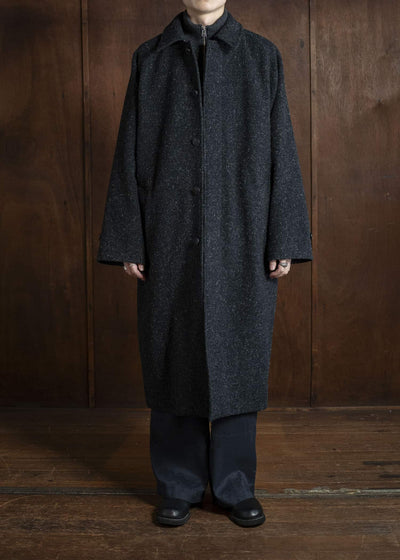 YOKO SAKAMOTO Bal Collar Coat YS-25AW-03 BLACK