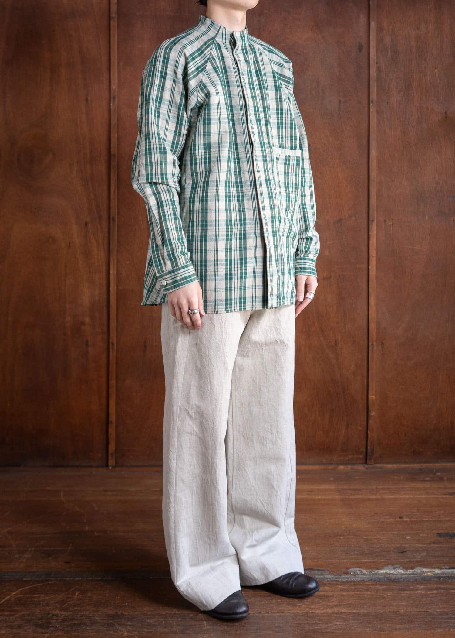 unkruid Wide Leg Trousers Natural farmers cloth