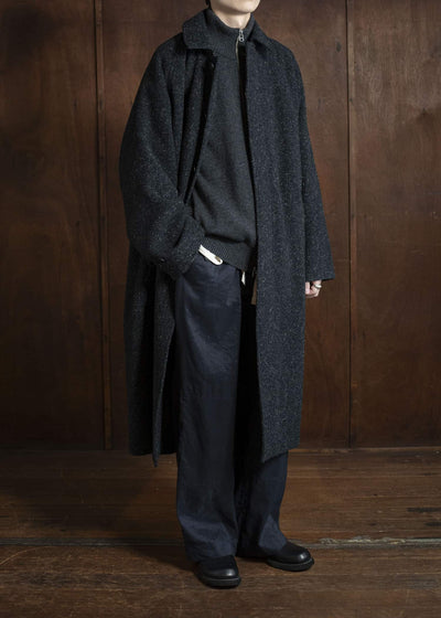 YOKO SAKAMOTO Bal Collar Coat YS-25AW-03 BLACK