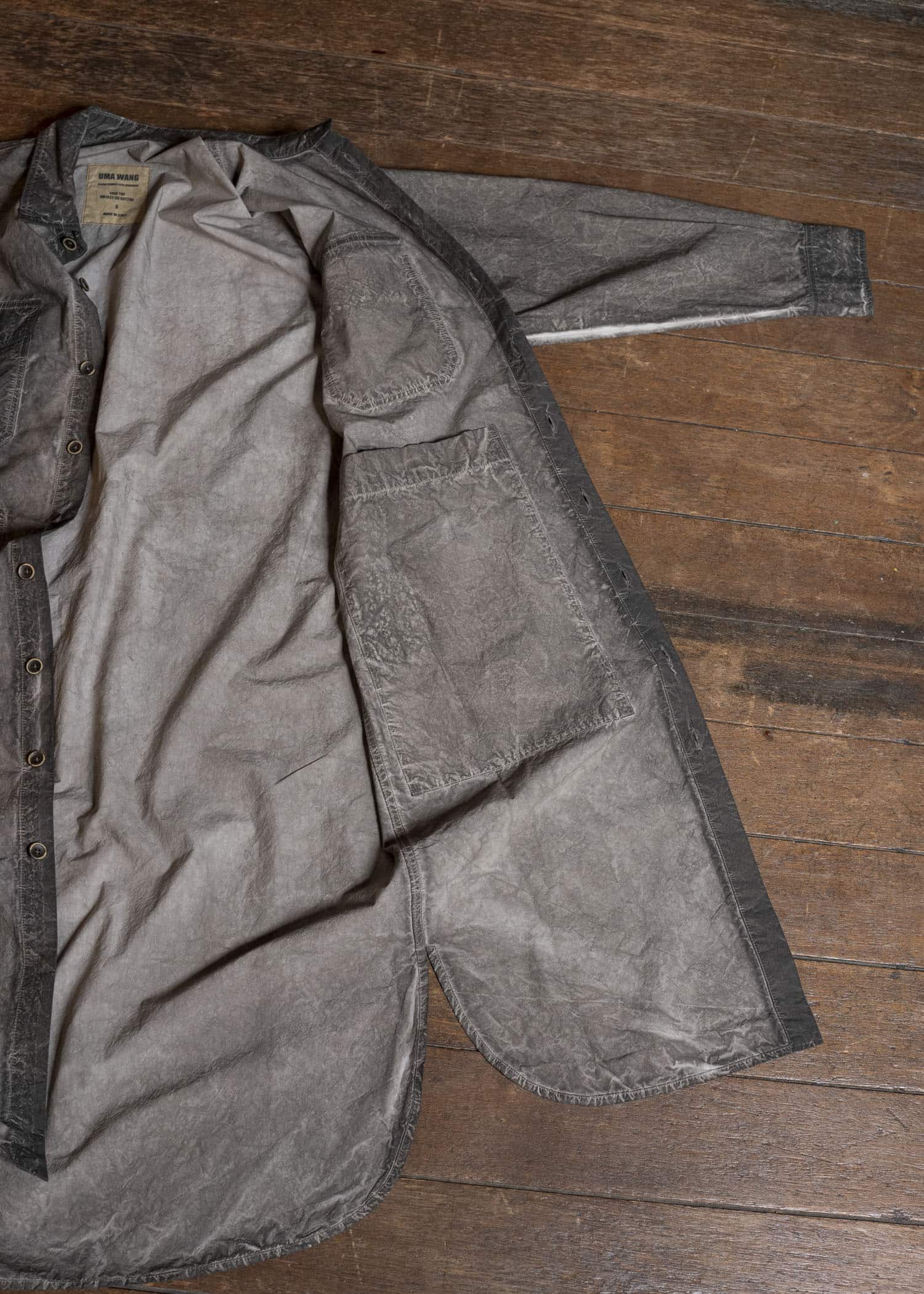 UMA WANG S6/M/UM1522 TREK TOP uw860 - grey brown