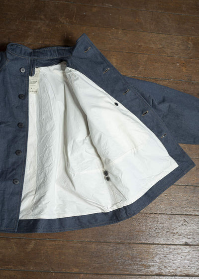 unkruid Pickers Jacket steel blue recycled organic selvedge denim