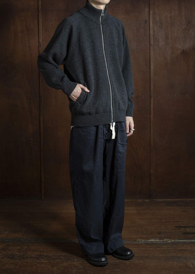 YOKO SAKAMOTO Drivers Knit YS-25AW-92 CHACOAL GRAY